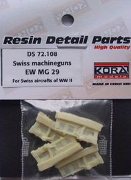  Kora Models  1/72 Swiss machine guns EW MG 29 (For use with all Swiss Aircraft of WWII) KORS72108
