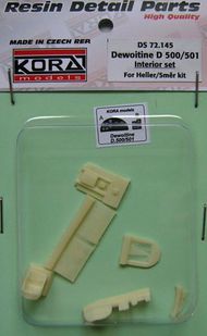  Kora Models  1/72 Dewoitine D.500/D.501 Interior set (designed to be used with Heller and Smer kits) KORS72145