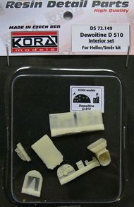  Kora Models  1/72 Dewoitine D.510 Interior set (designed to be used with Heller and Smer kits) KORS72149
