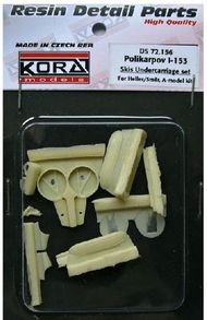  Kora Models  1/72 Polikarpov I-153 Skis Undercarriage set (designed to be used with Heller, Smer and A Model kits) KORS72156