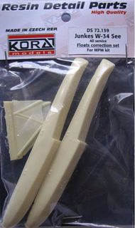  Kora Models  1/72 Junkers W.34 Sea Floats Correction Set (designed to be used with MPM and Special Hobby kits) KORS72159