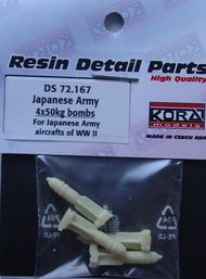  Kora Models  1/72 Japanese Army 4x 50kg bombs (WWII) KORS72167