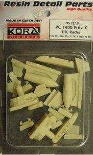 Kora Models  1/72 PC 140 Fritz X ETC racks for Dornier Do.217K-2 KORS7218