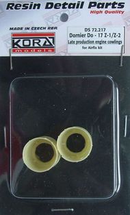  Kora Models  1/72 Dornier Do.17Z-1/Z-2 late engine cowlings (designed to be used with Airfix kits) KORS72217