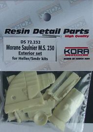  Kora Models  1/72 Morane-Saulnier MS.230 - Exterior set (designed to be used with Heller and Smer kits) KORS72232