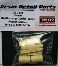  Kora Models  1/72 Depth charge 200kg+rack 2x (Finnish service) KORS7245