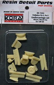  Kora Models  1/72 Petlyakov Pe-2/Pe-3 - Undercarriage Set (designed to be used with Unimodel kits) KORS7252