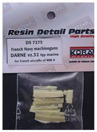  Kora Models  1/72 French Navy machine guns DARNE vz.32 typ marine (For use with all French aircraft of WWII) KORS7275