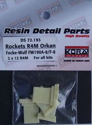  Kora Models  1/72 R4M Orkan Fw.190A-8/F-8 (2x12) KOS72193
