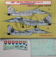  Kora Models  1/72 Mikoyan MiG-29 'Fulcrum' 9-12 Slovakian service MDE72002