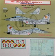  Kora Models  1/72 Mikoyan MiG-29 'Fulcrum' 9-12 Romanian MDE72006