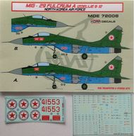  Kora Models  1/72 Mikoyan MiG-29 'Fulcrum' 9-12 North Korea AF MDE72008