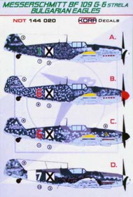  Kora Models  1/144 Messerschmitt Bf.109G-6 Strela Bulgarian Eagles NDT144020