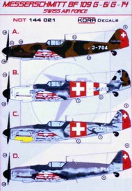  Kora Models  1/144 Messerschmitt Bf.109G-6/G-14 Swiss Air Force NDT144021
