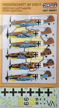  Kora Models  1/48 Messerschmitt Bf.109G-2 Luftwaffe over Sahara NDT48021