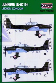  Kora Models  1/48 Junkers Ju.87B-1 Legion Condor NDT48032