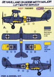  Kora Models  1/72 de Havilland DH.60G III Moth Major Luftwaffe NDT72020