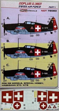Doflug D.3801 Swiss Air Force part I. #NDT72083