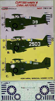 Curtiss Hawk III China Air Force #NDT72112