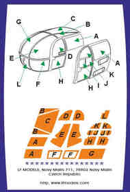 Alouette III Canopy mask LF-CM7216