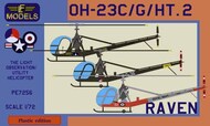  LF Models  1/72 Hiller OH-23C/G/HT.2 Raven (Vietnam war, Holland AF, Royal Navy) LF-PE7256