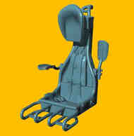 Dornier Do-335 Pfeil 3D-printed seat #LF3D3203