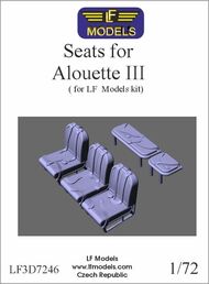  LF Models  1/72 Seats for Alouette III 3D printed accessories for Alouette III LF3D7246
