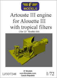Artouste IIIB engine for Alouette III with tropical filters 3D printed accessories for Alouette III - Pre-Order Item LF3D7248