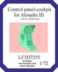 Control panel-cockpit for Alouette III #LF3D7255