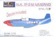  LF Models  1/72 North-American TP-51B Mustang conversion (designed to be used with Revell RV4133 kits) LF72021