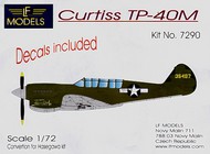 Curtiss TP-40M two seat conversion with decals (designed to be used with Hasegawa kits) #LF72090