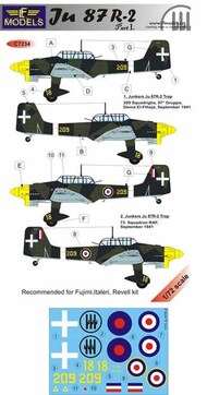  LF Models  1/72 Junkers Ju.87R-2 'Stuka' Italy and RAF LFC7234