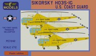 LF Models  1/72 Sikorsky HO3S-1G US Coast Guard (3x camouflage schemes) LF-PE7242