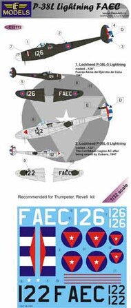  LF Models  1/32 Lockheed P-38L Lightning Cuba 1947 LFMC32112
