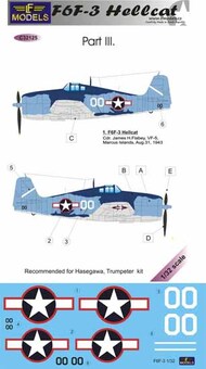 Grumman F6F-3 Hellcat part III. Cdr James H. Flabey, VF-5, Marcus Islands, August 31st 1943 #LFMC32125