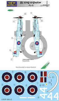 Decals Bf.109G-10 Gustav Part 2 (border) #LFMC3504