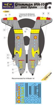 Grumman HU-16B AlbatrossSpain (1 decal option) (designed to be used with A Model kits) #LFMC4401