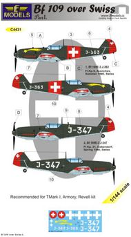  LF Models  1/144 Messerschmitt Bf.109E-3 over Swiss part 1 (designed to be used with Armory, Mark I Models and Revell kits) LFMC4431