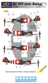 LF Models  1/144 Messerschmitt Bf.109E-3 over Swiss part 3 (designed to be used with Armory, Mark I Models and Revell kits) LFMC4433
