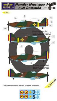  LF Models  1/144 Hawker Hurricane Mk.I over Romania (designed to be used with Revell, Sweet and Zvezda kits) LFMC4442