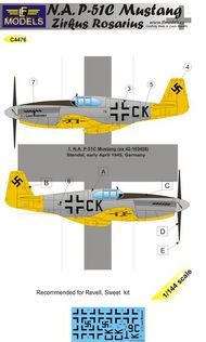 North-American P-51C Mustang Zirkus Rosarius Part 1 #LFMC4476