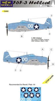 Grumman F6F-3 Hellcat Yorktown #LFMC4482