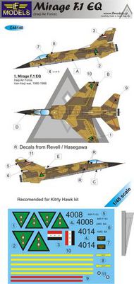  LF Models  1/48 Dassault Mirage F.1 EQ Iraqi Air Force (KITTYH) LFMC48140