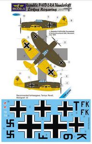  LF Models  1/48 Republic P-47D-2-RA Thunderbolt Zirkus Rosarius ( (designed to be used with Hasegawa, Tamiya, Revell and Monogram kits) LFMC4870