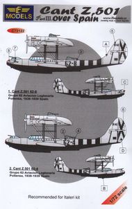  LF Models  1/72 Cant Z.501 over Spain - Part 3 (designed to be use with Italeri kits) LFMC72122