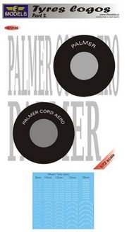  LF Models  1/72 Tyre manufacturer logo's s logos - Part II. Palmer and Palmer Cord Aero LFMC72186