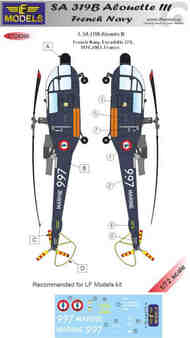 SA 319B Alouette III French Navy1 decal option #LFMC72290