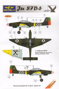  LF Models  1/72 Junkers Ju.87D-5 'Stuka' Bulgarian Air Force LFMC7232
