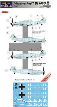  LF Models  1/72 Messerschmitt Bf.109G-10 Part I (designed to be used with Revell kits) LFMC7254