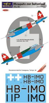  LF Models  1/72 de Havilland Mosquito over Switzerland Part III LFMC7283